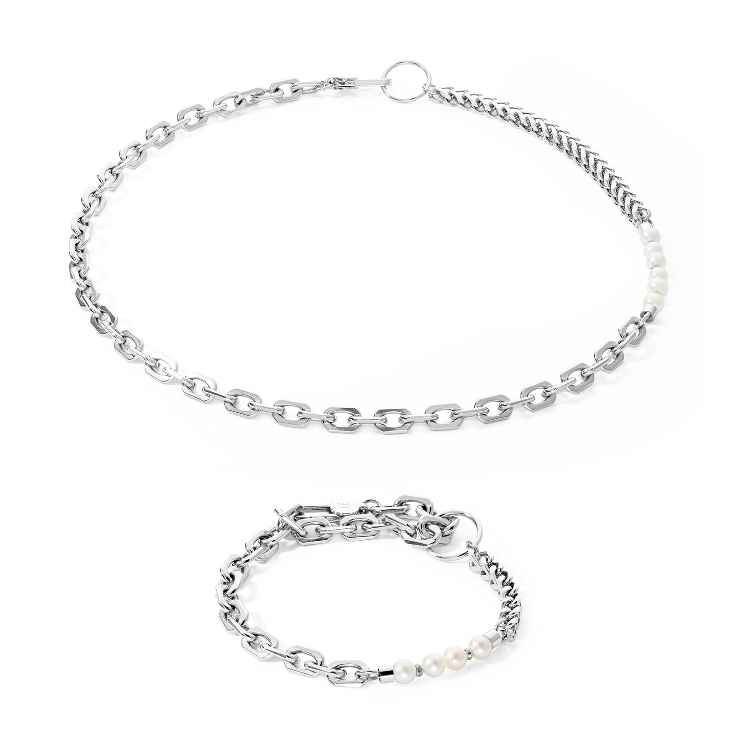 Armband Trinity silber von COEUR DE LION – im Set mit passenden Schmuckstücken