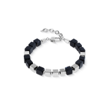 Armband Onyx Graphic Cubes aus Edelstahl