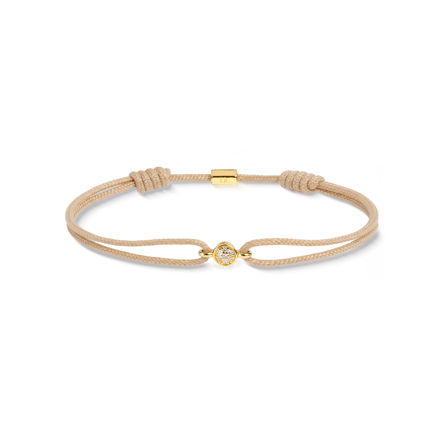 COEUR DE LION Fine Edition Brilliant Armband nude-gold – Frontansicht