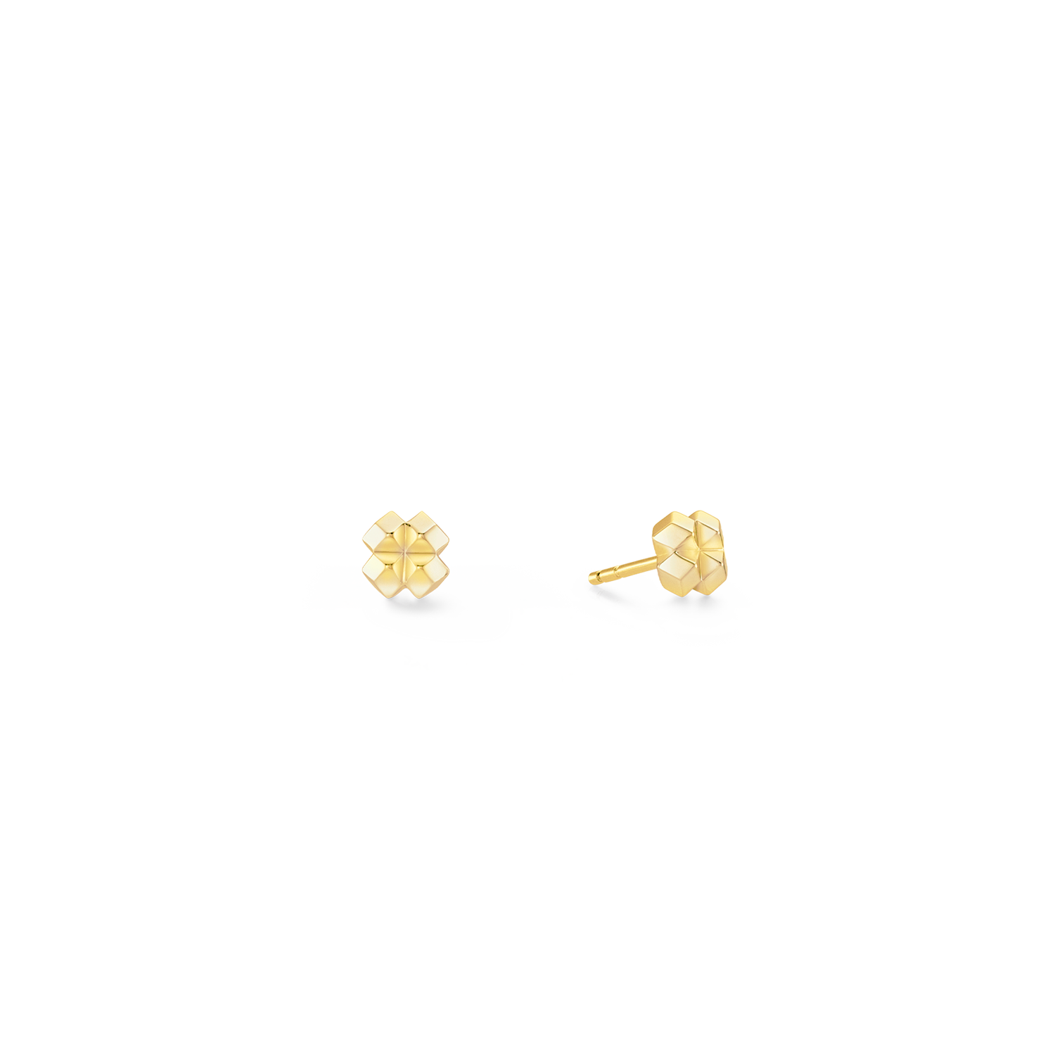 STATEMENT Collection Spike Square Ohrringe 6 mm gold von COEUR DE LION