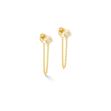 STATEMENT Collection Sparkling Spike Chain Ohrringe 6 mm gold