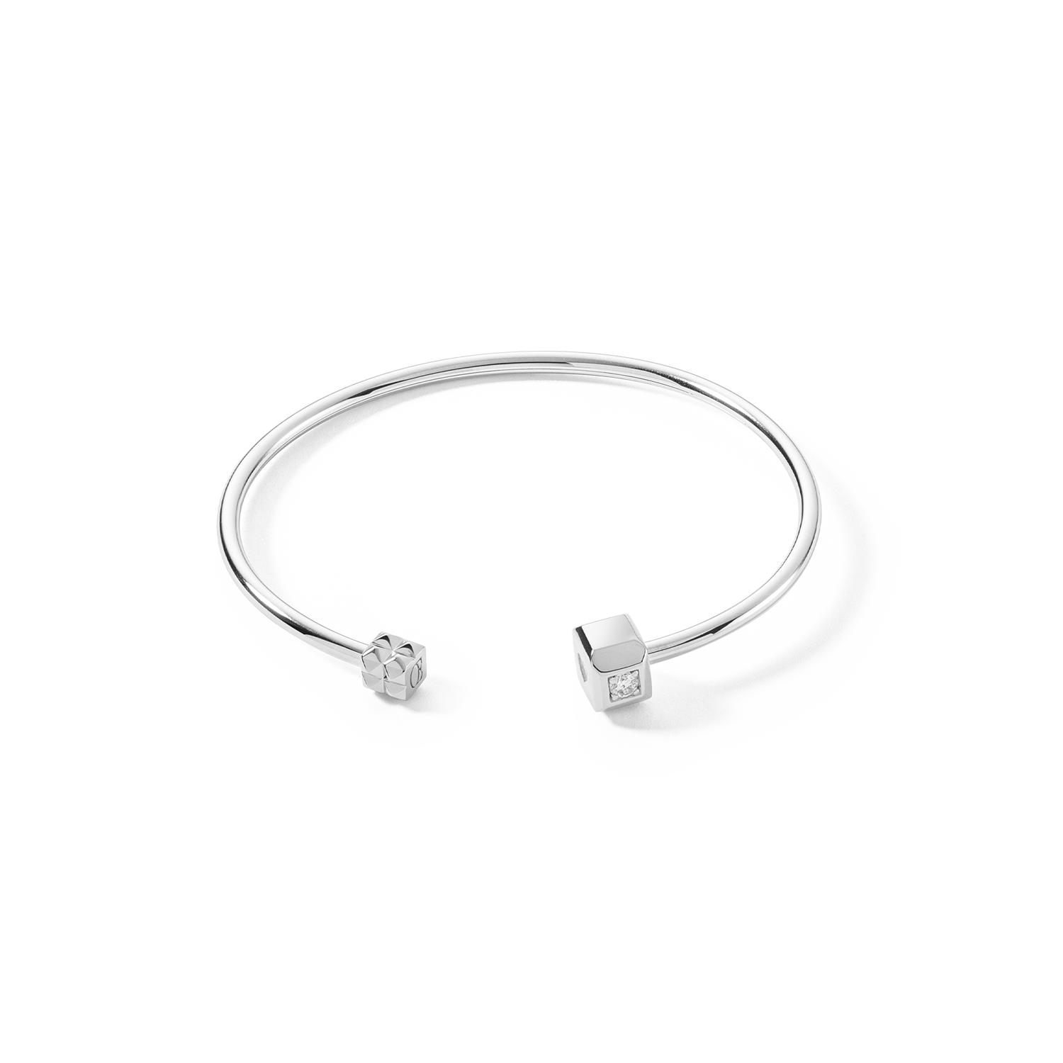 STATEMENT Collection Armreif offen 19 cm silber