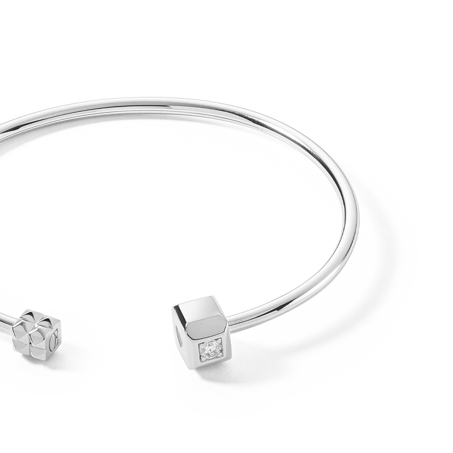 STATEMENT Collection Armreif offen 19 cm silber