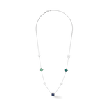 STATION Collection Halskette silber-blau