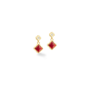 STATION Collection Ohrringe gold-rot von COEUR DE LION
