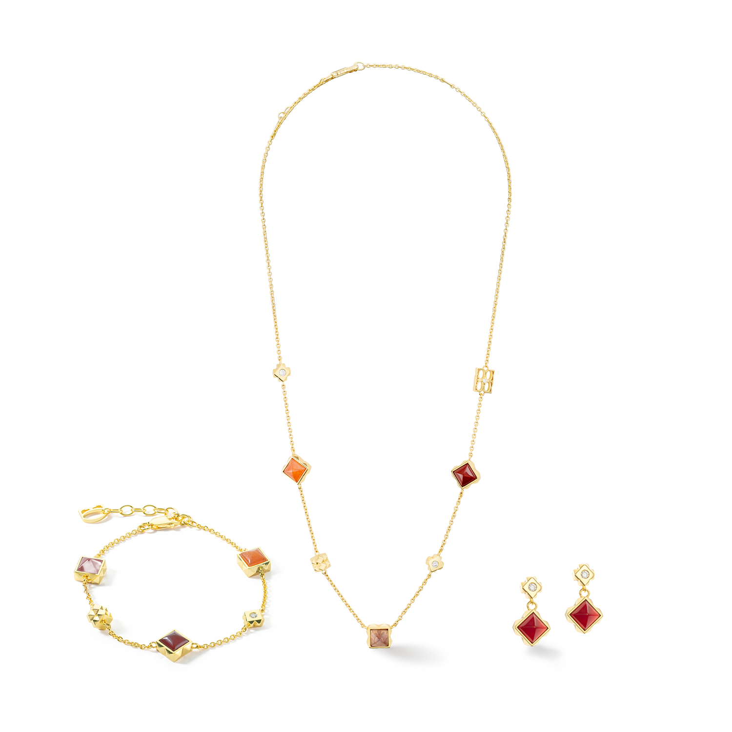 STATION Collection Ohrringe gold-rot