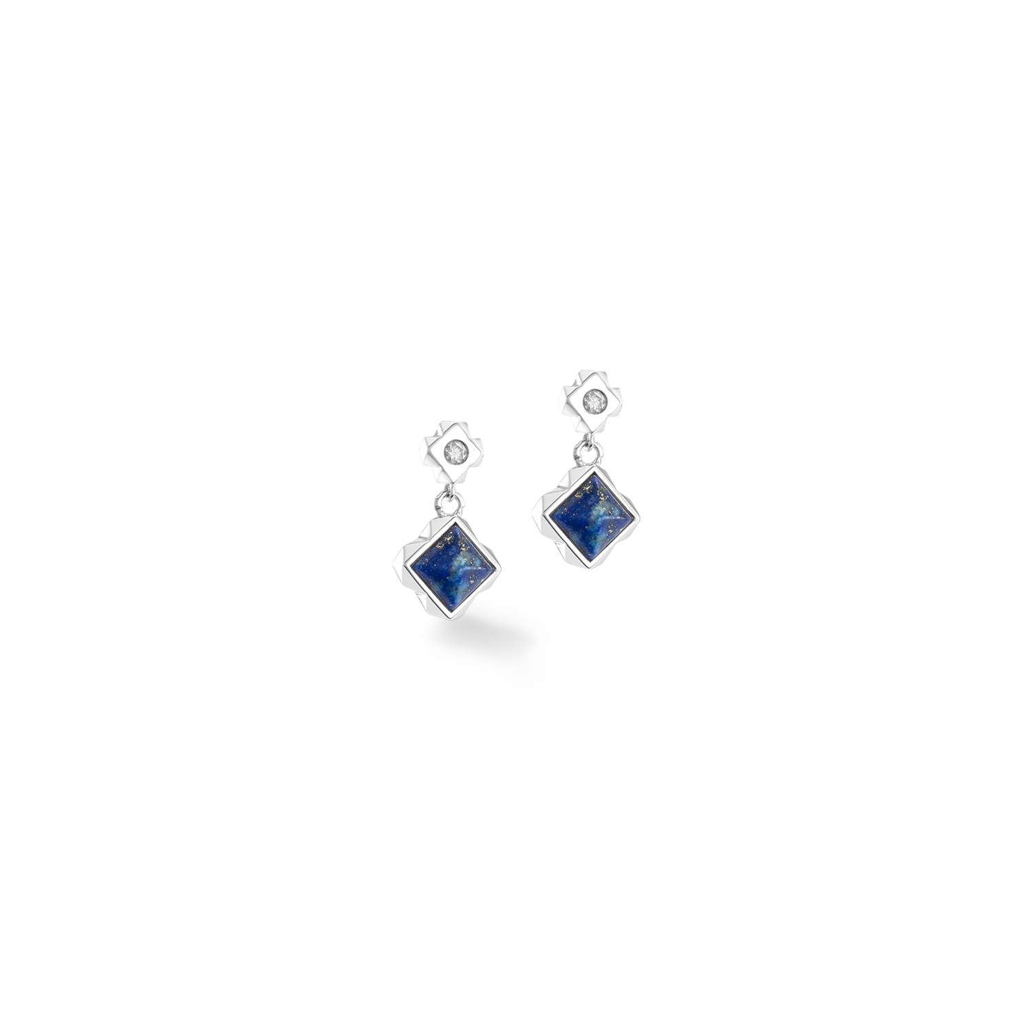 STATION Collection Ohrringe silber-blau