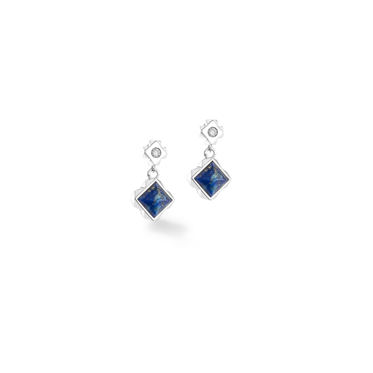 STATION Collection Ohrringe silber-blau