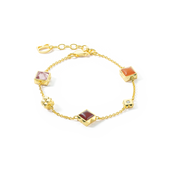 STATION Collection Armband gold-rot von COEUR DE LION