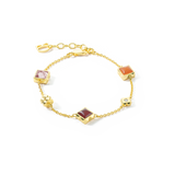 STATION Collection Armband gold-rot