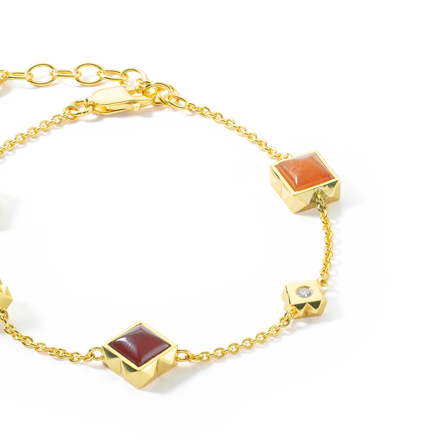 STATION Collection Armband gold-rot