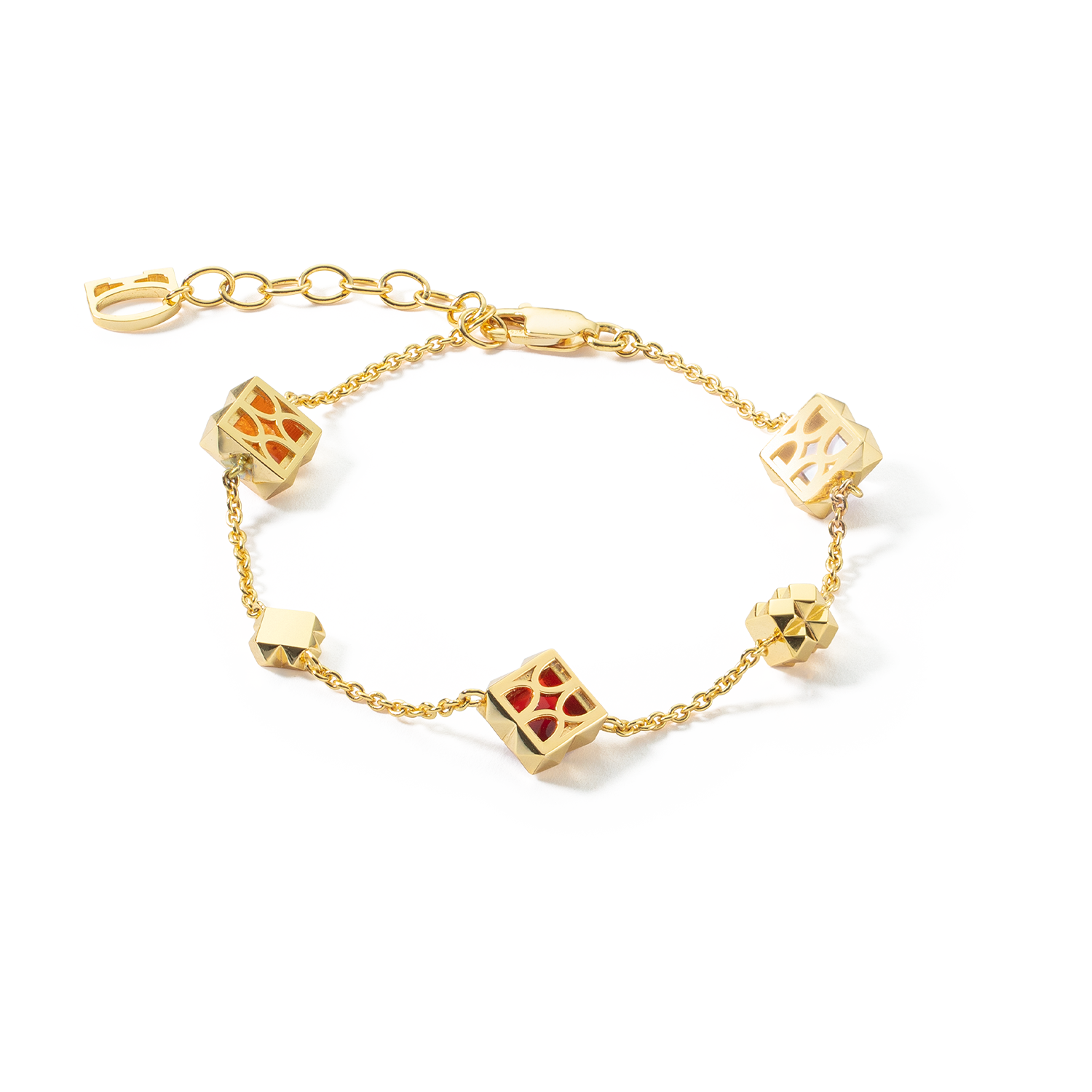STATION Collection Armband gold-rot