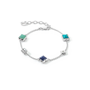 STATION Collection Armband silber-blau von COEUR DE LION