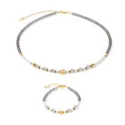ICONIC Collection Classic Signature Halskette gold-taupe von COEUR DE LION – im Set mit passenden Schmuckstücken