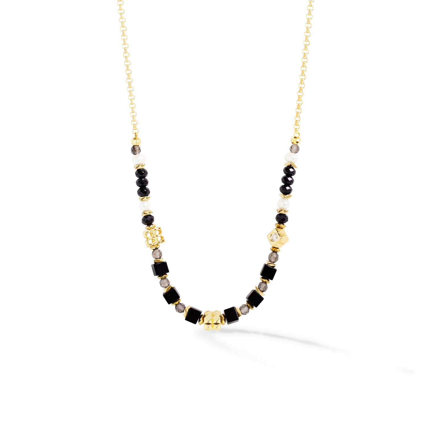COEUR DE LION ICONIC Collection Spike Halskette gold-schwarz – Vorschau