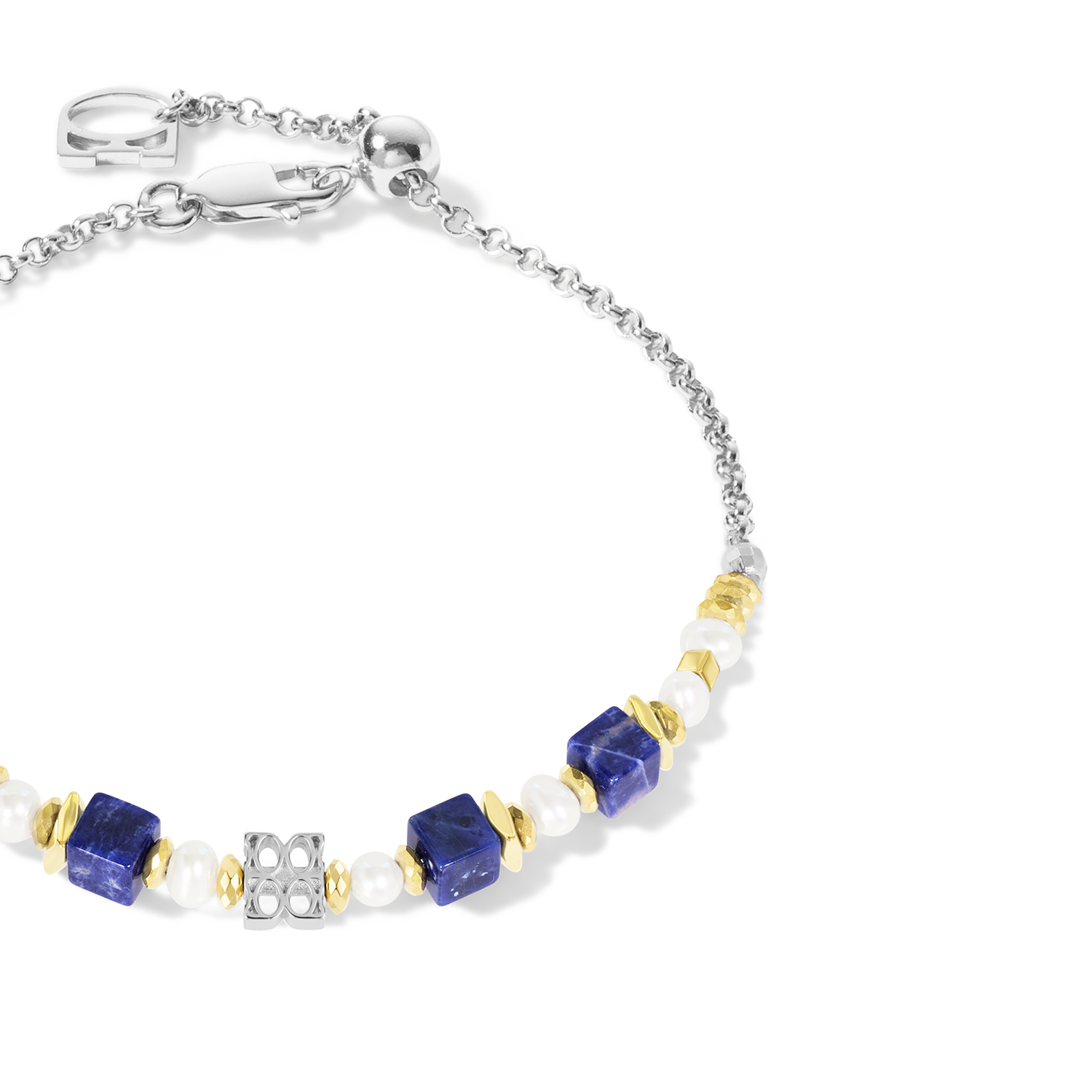 COEUR DE LION ICONIC Collection Signature Armband silber-blau – Vorschau