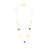STATION Collection Halskette Slider schwarz-gold
