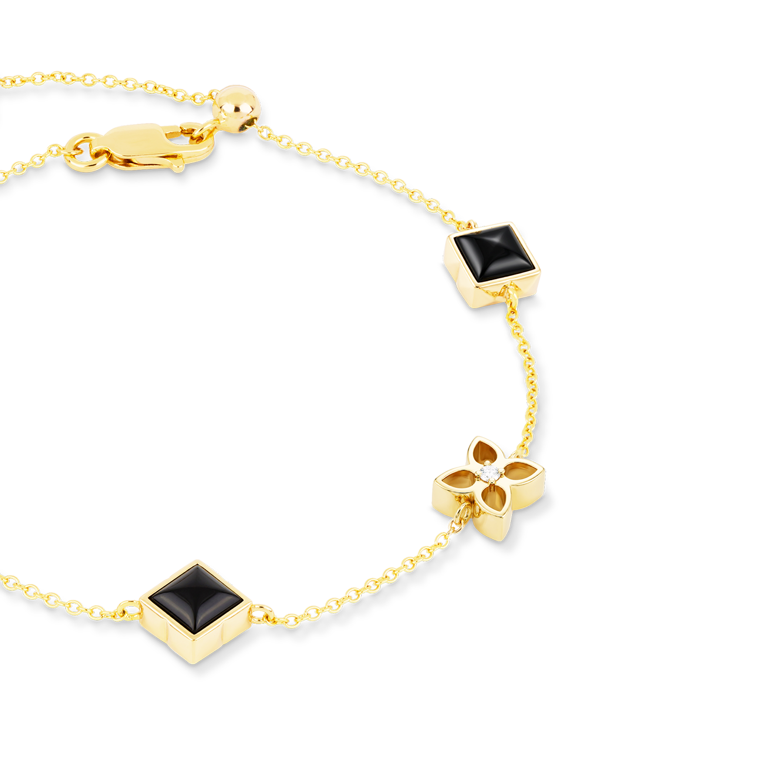 COEUR DE LION STATION Collection Armband Slider schwarz-gold – Vorschau