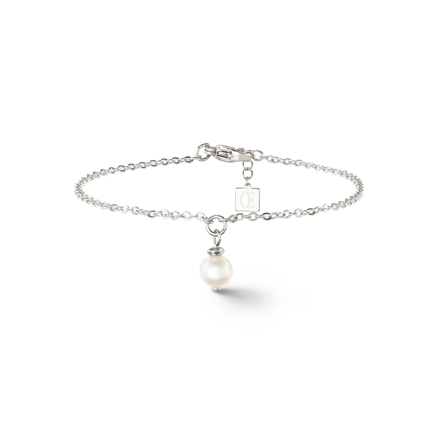 Armband Solitaire Süßwasserperle silber von COEUR DE LION