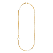 Halskette Shape Shifter Süßwasserperlen gold von COEUR DE LION – Tragevariante