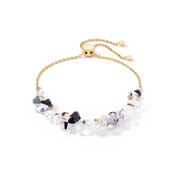 Armband Dancing Crystals & Pearls silber-schwarz von COEUR DE LION