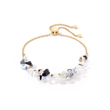 Armband Dancing Crystals & Pearls silber-schwarz
