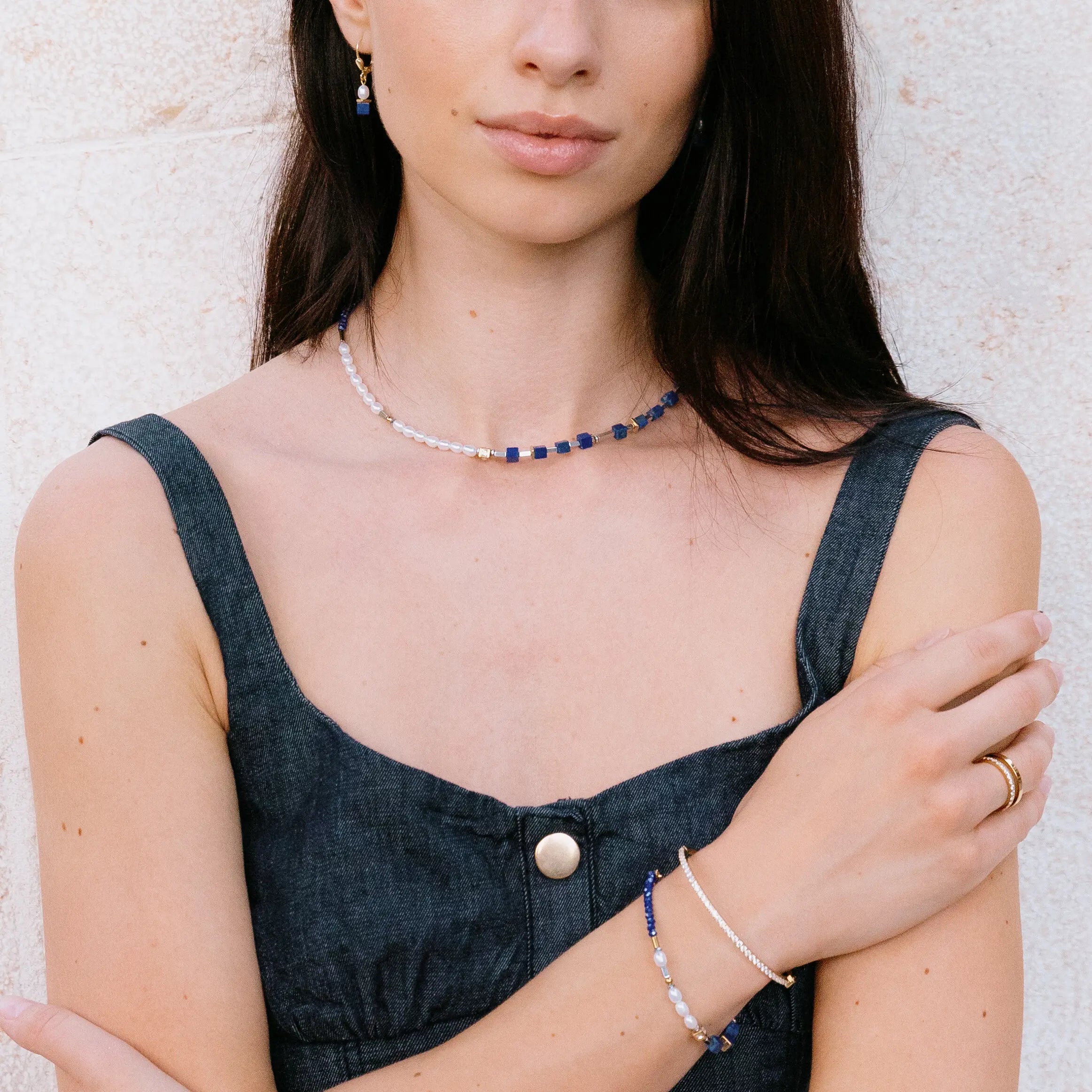 Armband Princess Fusion Pearls Lapislazuli