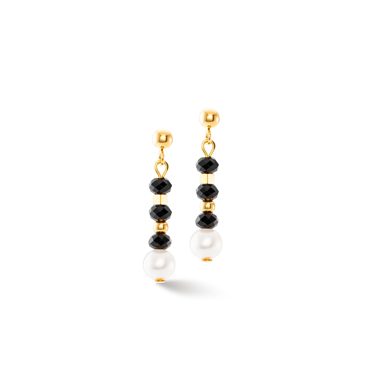 Mystic Pearl Ohrringe gold-schwarz