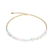 Halskette Dancing Crystals & Pearls gold von COEUR DE LION