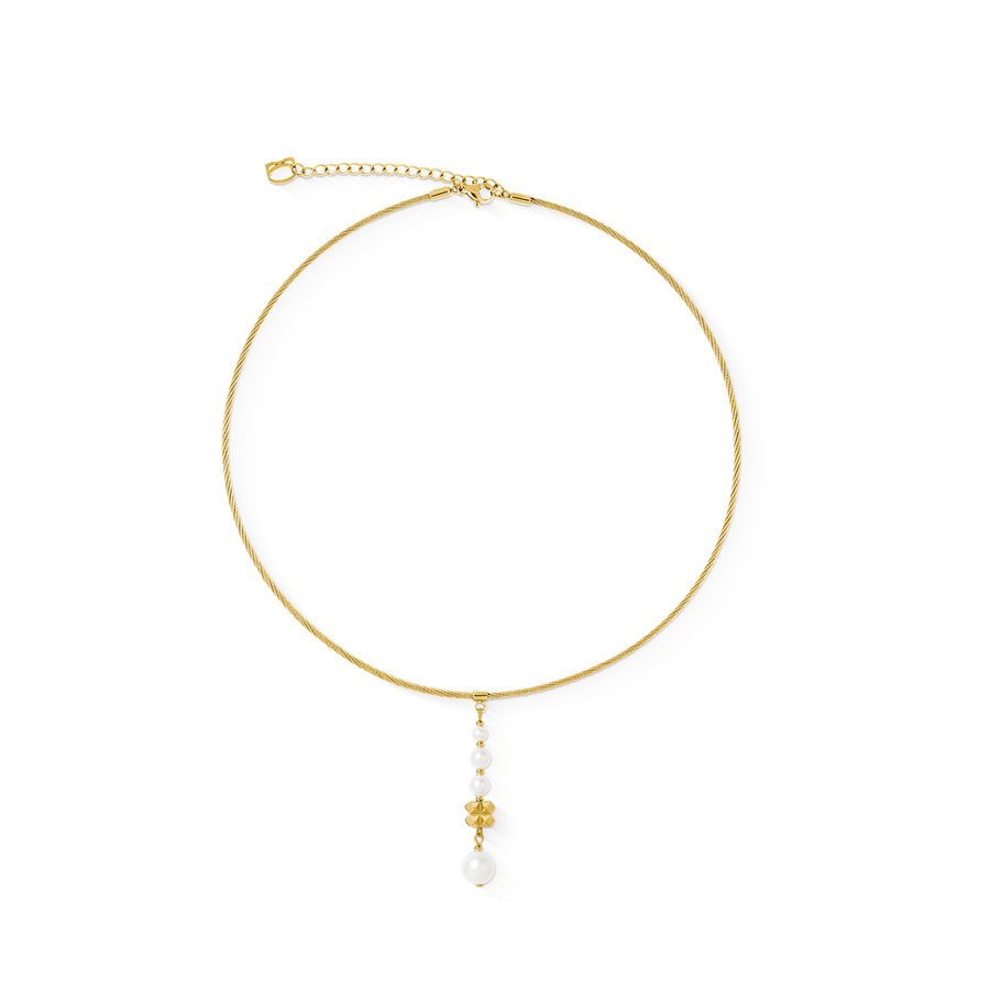 Halskette Pearl & Spikes Drop gold