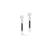 Ohrringe Edge & Grace anthrazit-silber von COEUR DE LION