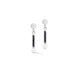 Ohrringe Edge & Grace anthrazit-silber
