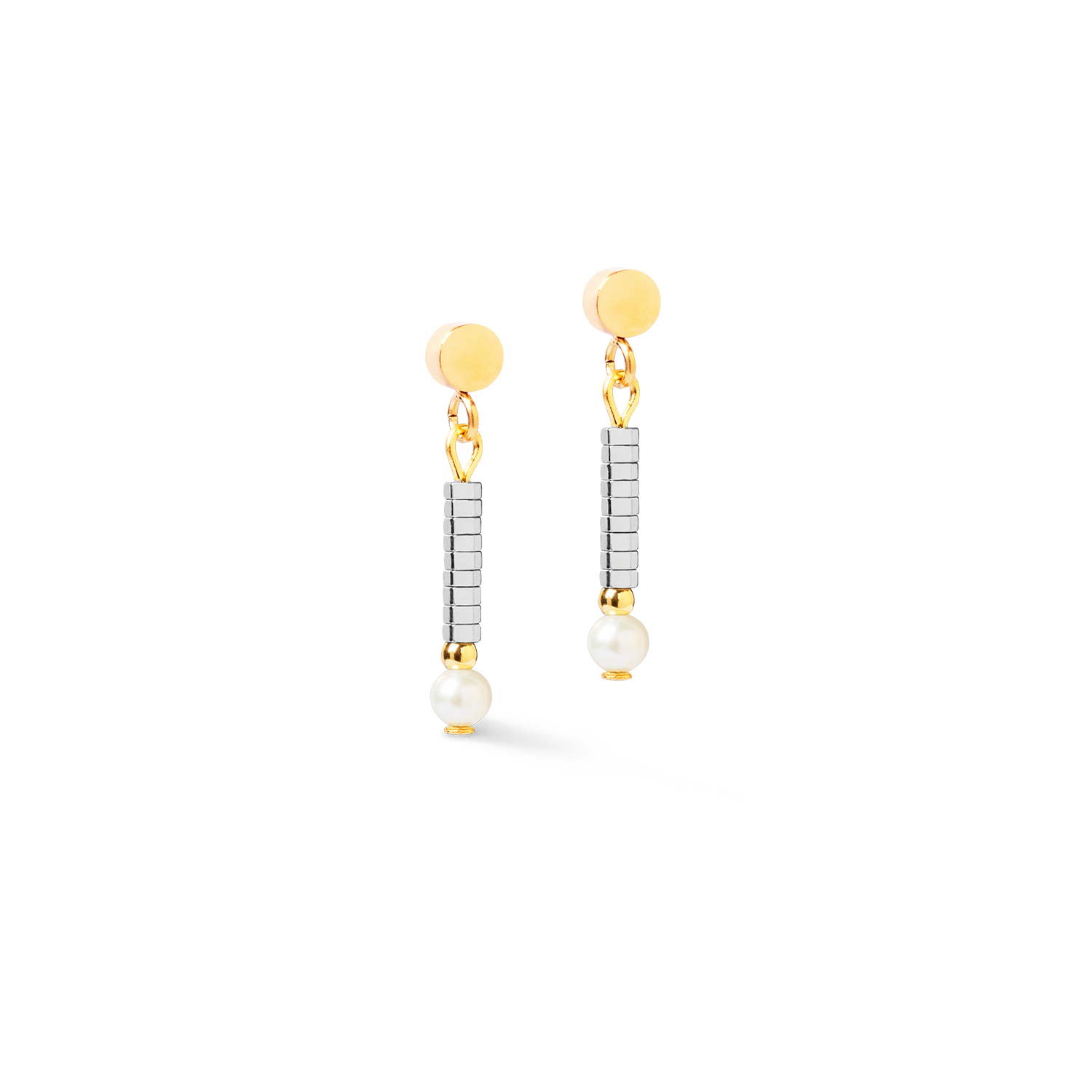 Ohrringe Edge & Grace silber-gold