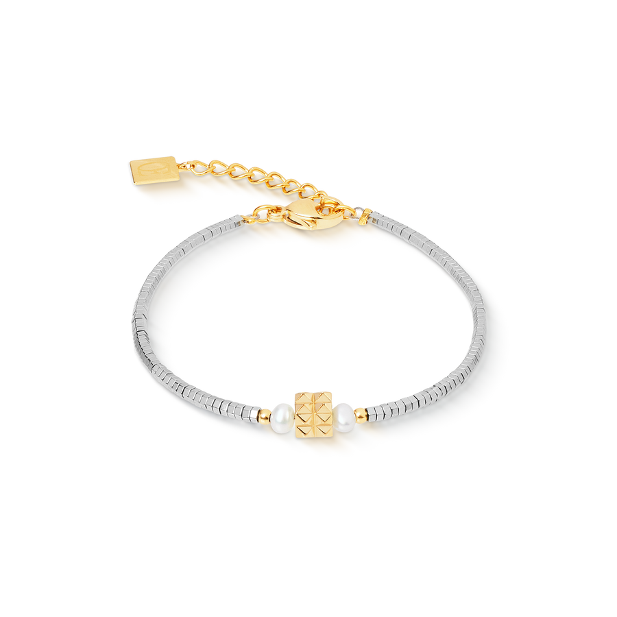 Armband Edge & Grace silber-gold