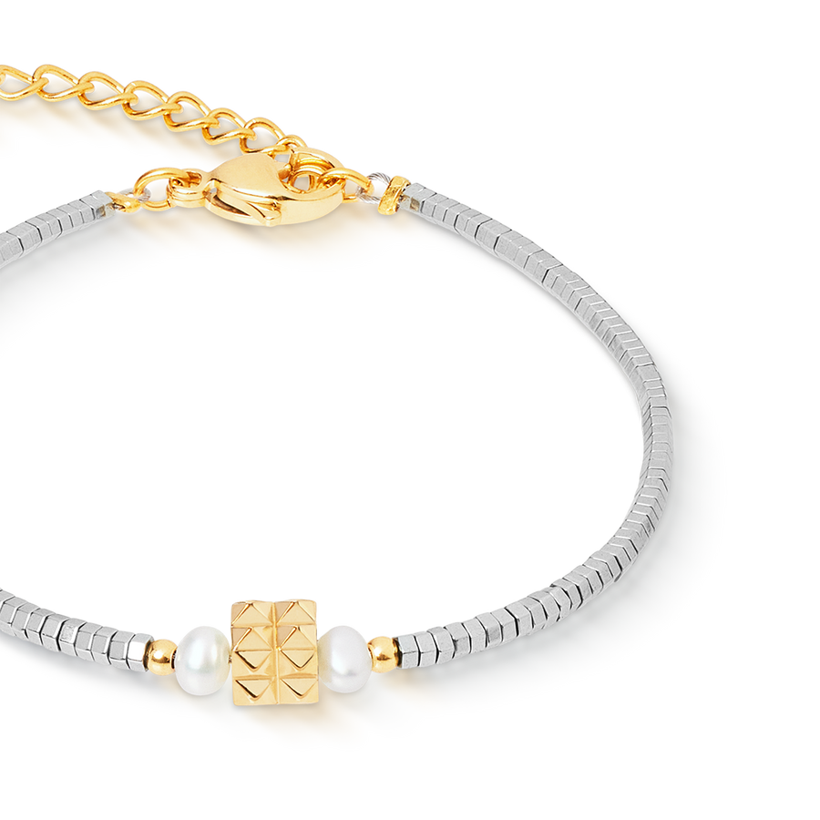 Armband Edge & Grace silber-gold