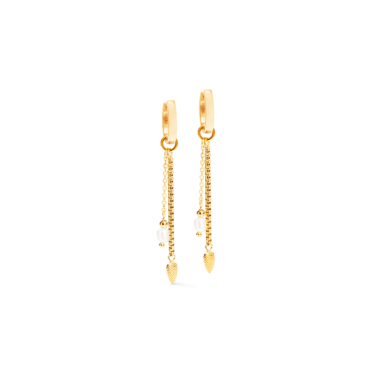 Ohrringe Serene Knot Chain gold von COEUR DE LION