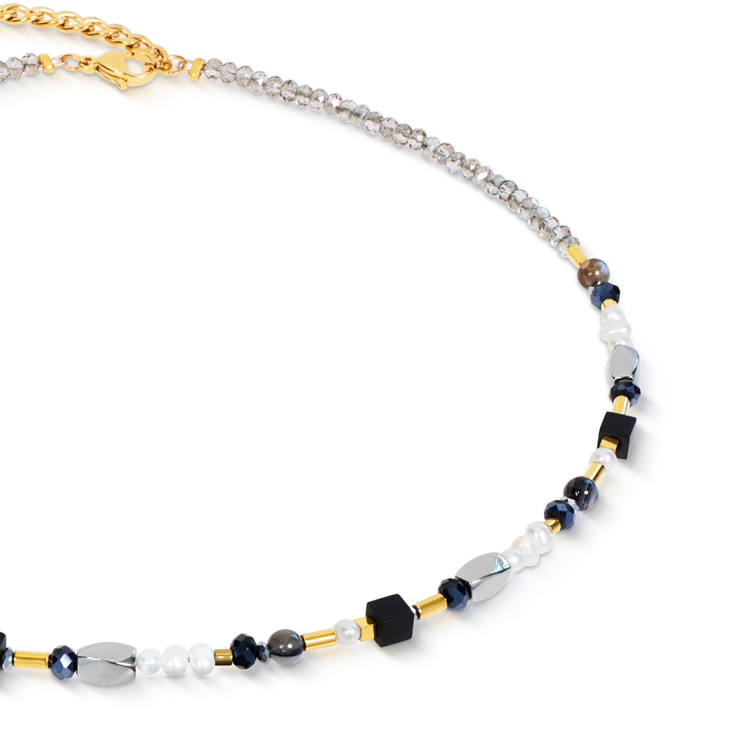 Halskette Mosaic Night gold
