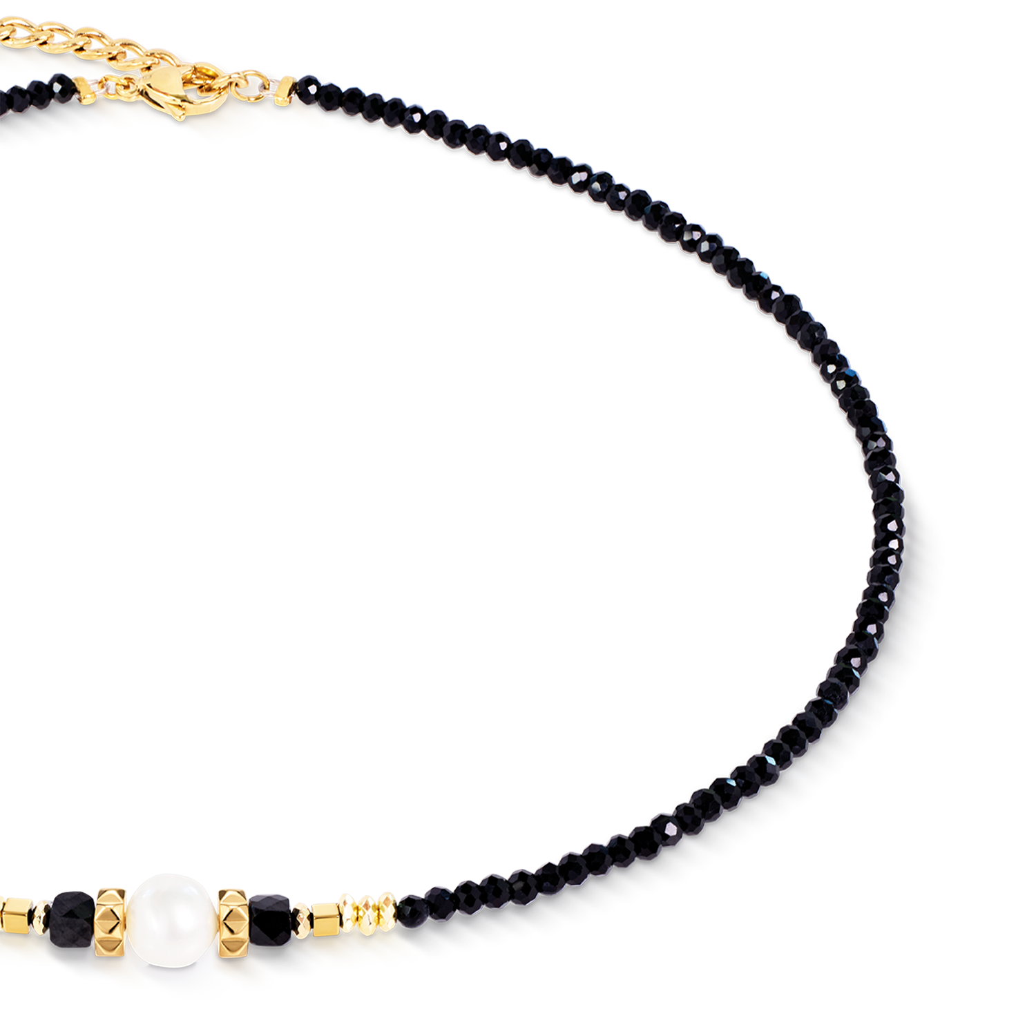 Halskette Astoria Noir Pearl Gold