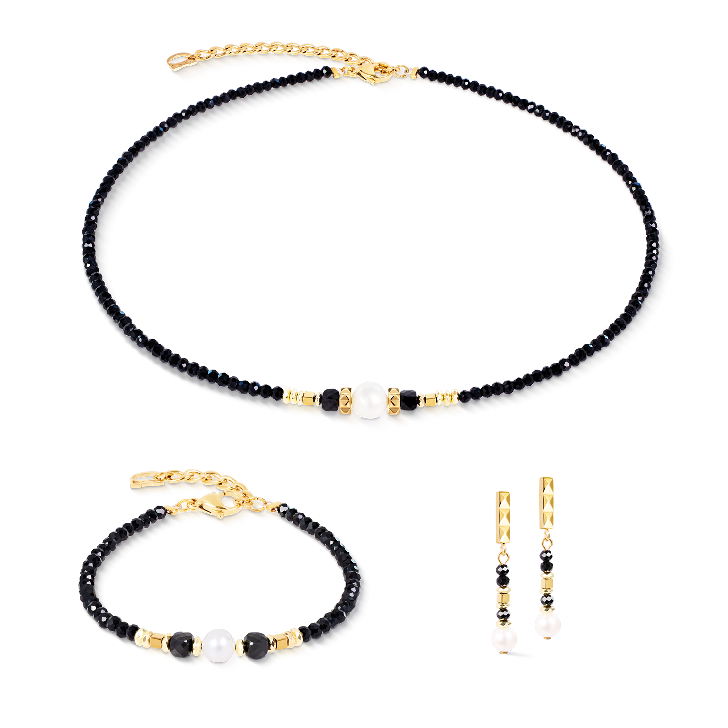 Armband Astoria Noir Pearl Gold