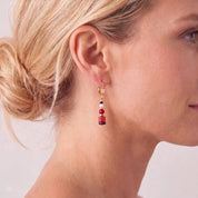 COEUR DE LION Ohrhänger Atelier Ember Gold – am Model
