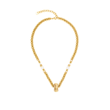 Structure Halskette Gold