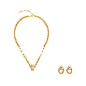 Structure Halskette Gold von COEUR DE LION – im Set mit passenden Schmuckstücken