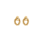 Structure Creolen mit Chain-Anhänger Gold von COEUR DE LION