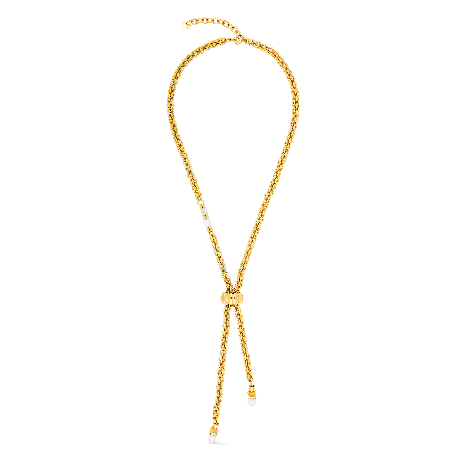 Structure Y-Halskette Gold