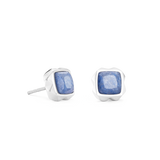 Ohrringe Spikes Square Aventurin Silber-Blau