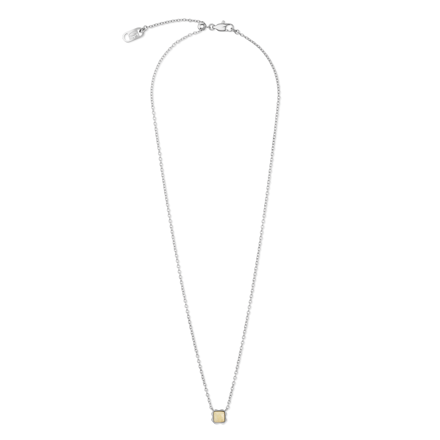 Birthstone November Halskette Citrin Silber