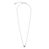 Birthstone März Halskette Blauer Aventurin Silber