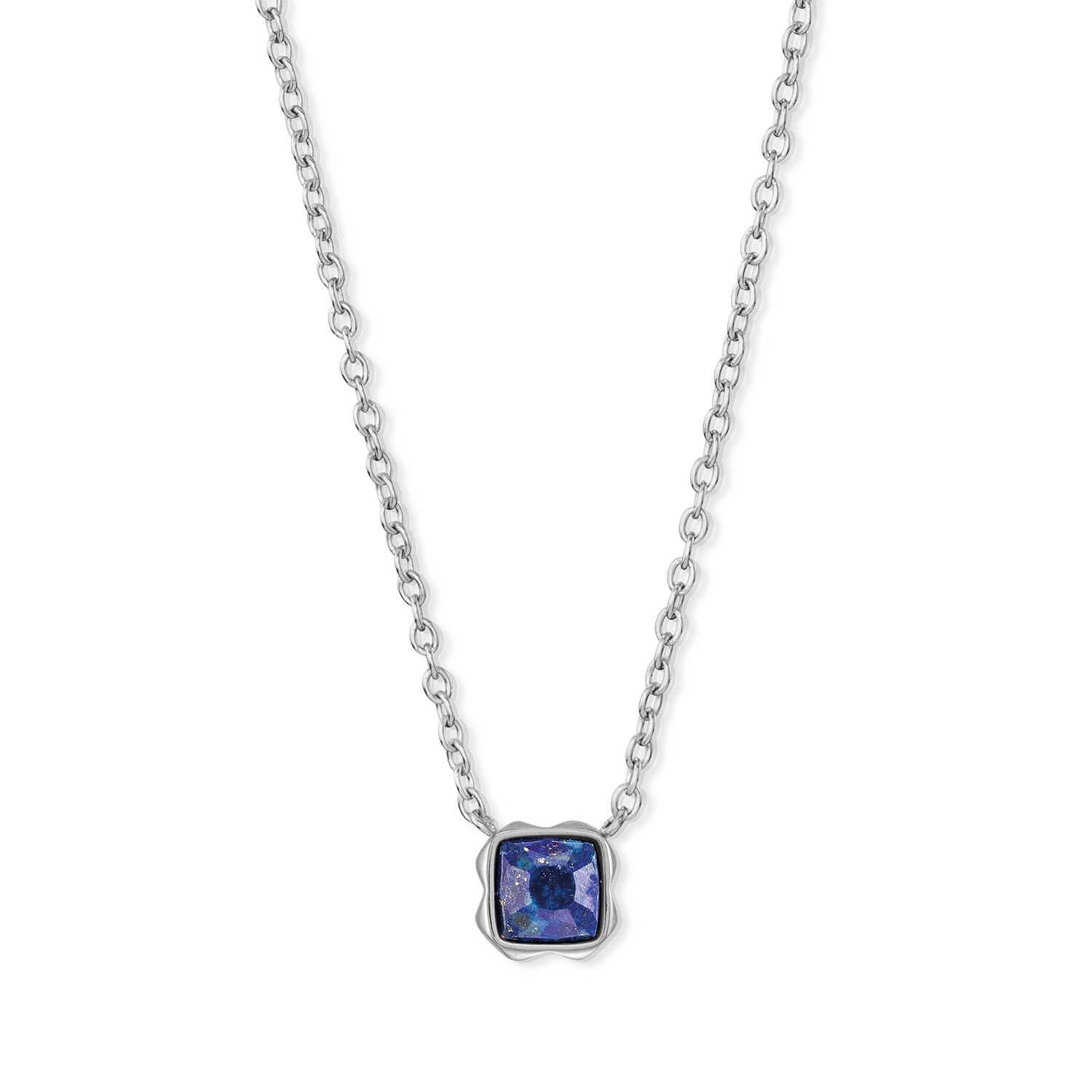 Birthstone September Halskette Lapislazuli Silber von COEUR DE LION – Detailaufnahme