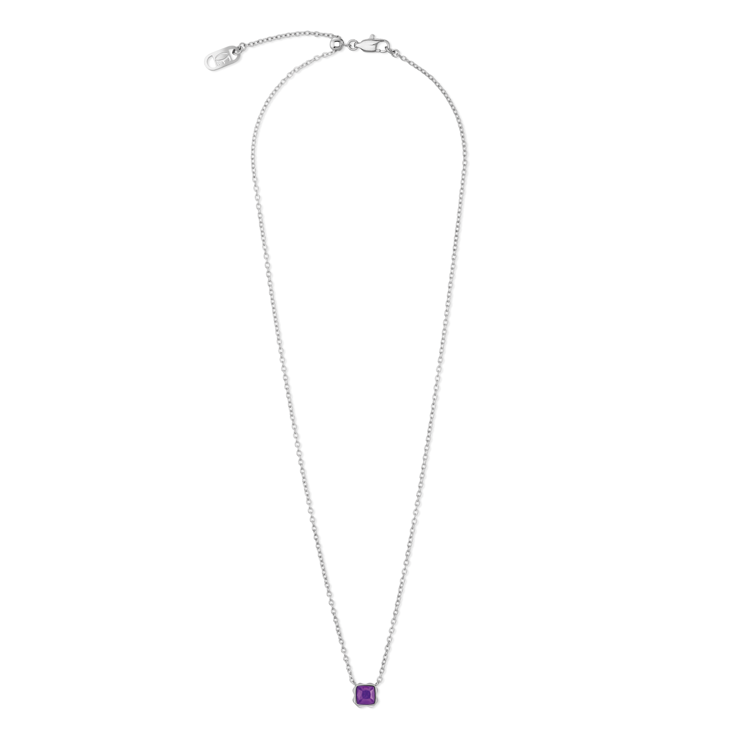 Birthstone Februar Halskette Sugilith Silber von COEUR DE LION