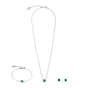 Birthstone Mai Ohrringe Grüner Achat Silber von COEUR DE LION – im Set mit passenden Schmuckstücken